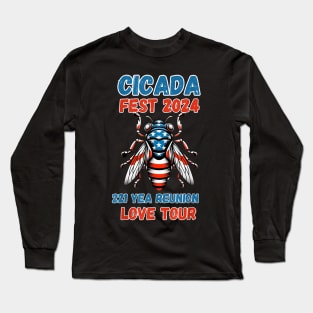 Entomology Cicada Lover Cicada Fest 2024 Long Sleeve T-Shirt